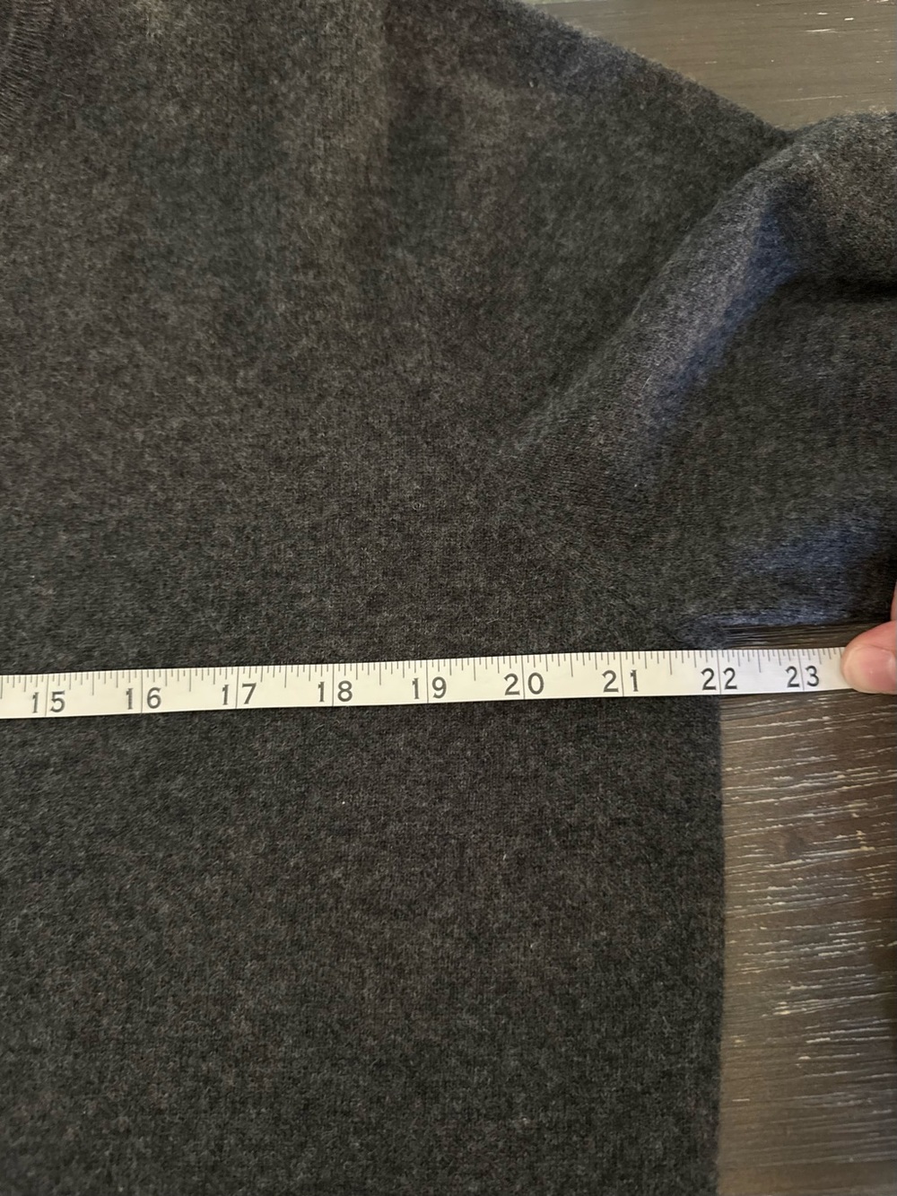 Quince Women's XL 100% Mongolian Cashmere Crewneck Sweater Heathered Charcoal - Picture 6 of 7